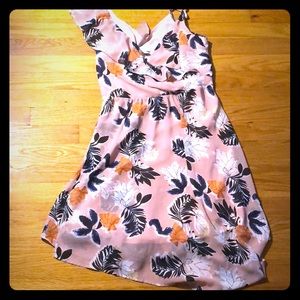 A.N.D eawy: pink with flowers dress